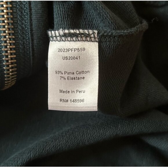 Universal Standard Meridian Zip Pullover Sweater Sz 4XS (XS 00-0) Teal Green Lon - Picture 11 of 15